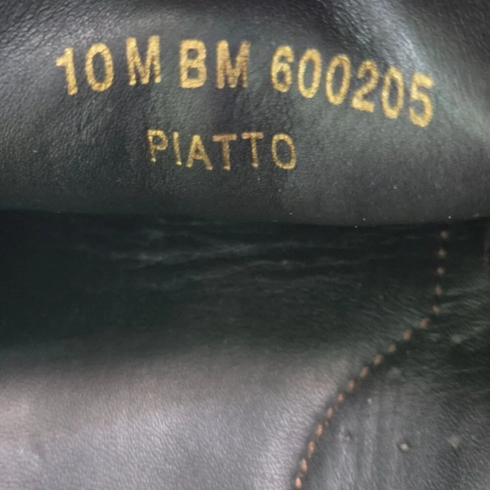 Bruno Magli Black Leather Logo Horse Bit Designer Loafers Size 10M